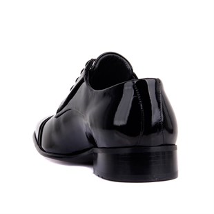 Bağcıklı Siyah Rugan Erkek Klasik Ayakkabı 1001-1 430