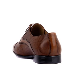 Bağcıklı Taba Deri Erkek Klasik Ayakkabı 9103 45