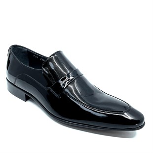 Bağcıksız Siyah Rugan Erkek Klasik Ayakkabı 2280-3 430 843