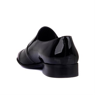 Bağcıksız Siyah Rugan Erkek Klasik Ayakkabı 9535 430/114/843