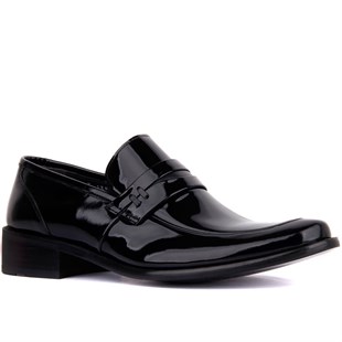 Bağcıksız Siyah Rugan Erkek Klasik Ayakkabı 1390 430 114