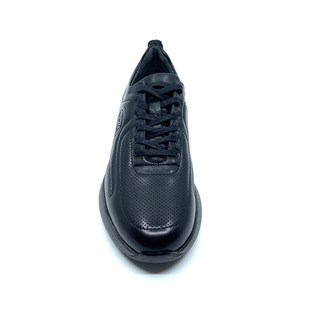 Fosco Erkek Sneaker Spor Ayakkabı Siyah Hakiki Deri 2725 306