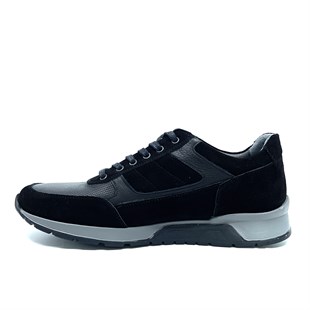 Fosco Hakiki Deri Siyah Sneaker Erkek Ayakkabı 2720 911 306
