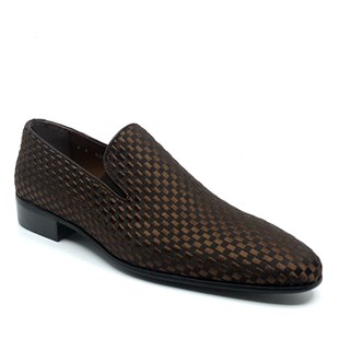 Fosco Nakışlı Kahverengi Klasik Erkek Ayakkabı 1305