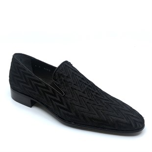 Fosco Nakışlı Siyah Klasik Erkek Ayakkabı 1313
