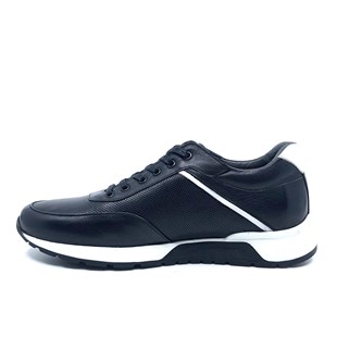 Fosco Sneakers Siyah Hakiki Deri Erkek Ayakkabı 2514 306 922