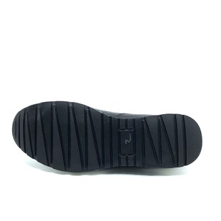 Fosco Sneakers Siyah Hakiki Deri Erkek Ayakkabı 2550 306 281